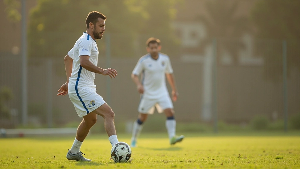 تقنية التمرير الدقيق بين لاعبي كرة القدم